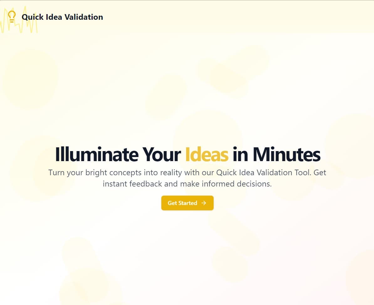 Idea Validation Tool